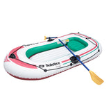 Solstice Watersports Voyager 3-Person Inflatable Boat Kit w/Oars &amp; Pump