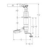 TACO Grand Slam 380XL Outrigger w/Offset Handle f/Hard Tops up to 4-1/2" Thick