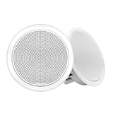 Fusion FM-F65RW FM Series 6.5" Flush Mount Round Marine Speakers - White Grill - 120W