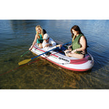 Solstice Watersports Voyager 3-Person Inflatable Boat Kit w/Oars &amp; Pump