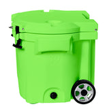 LAKA Coolers 30 Qt Cooler w/Telescoping Handle &amp; Wheels - Lime Green